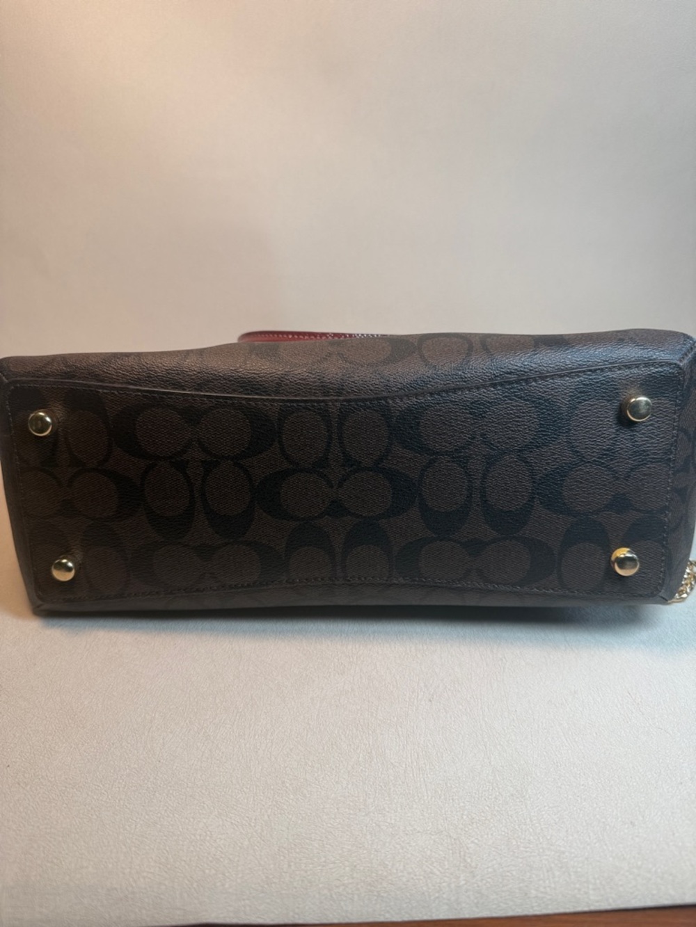 Coach Sage Carryall Signature Brown Wine - Picture 8 of 11